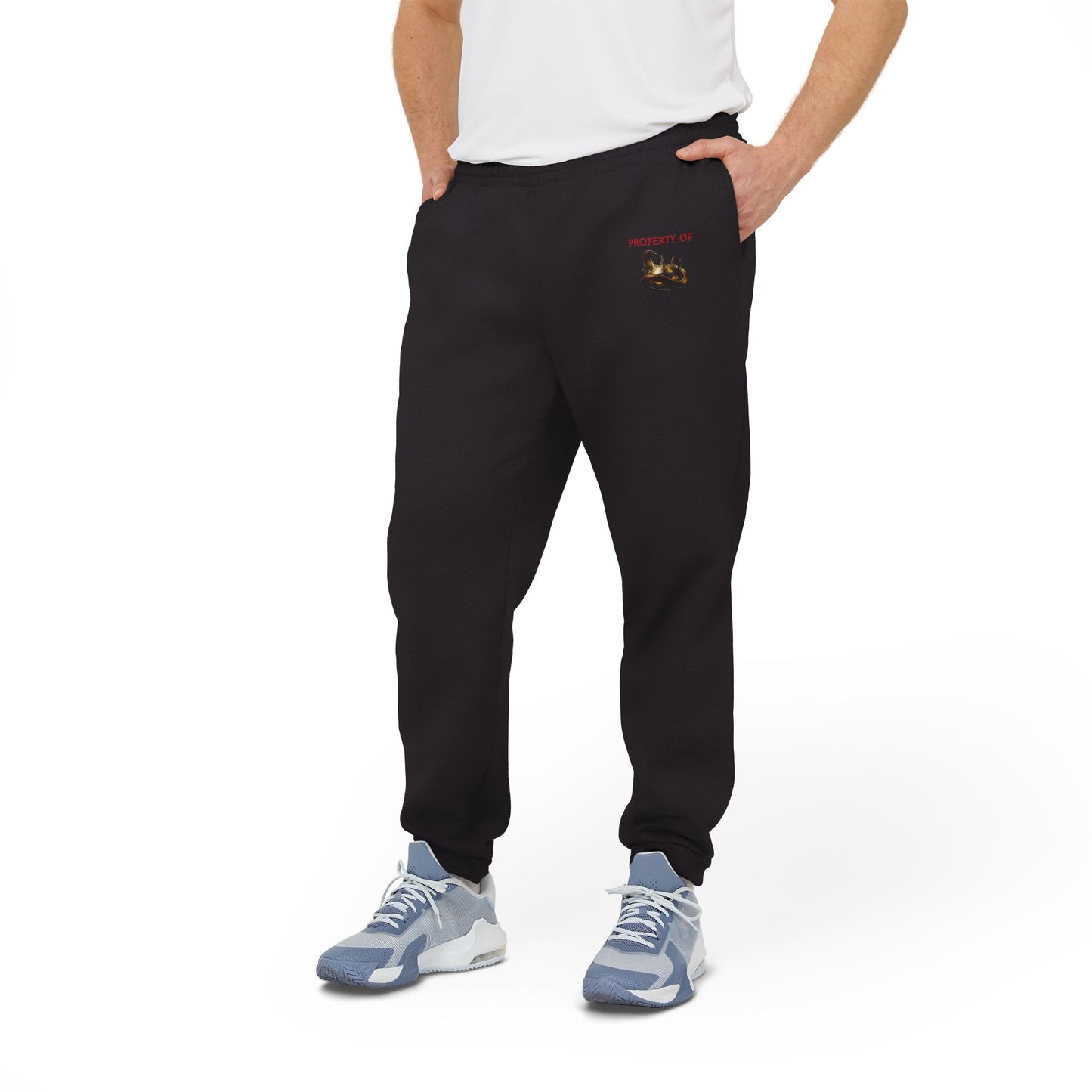 Property of the Kings Fleece Joggers -- Adidas, up to size 4XL!