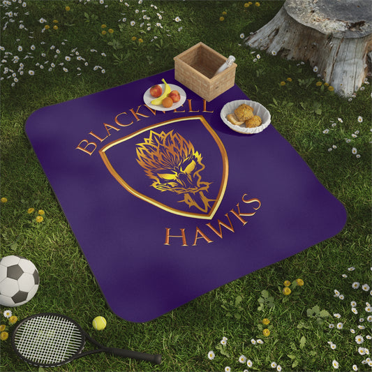 Blackwell Hawks Picnic Blanket - Purple