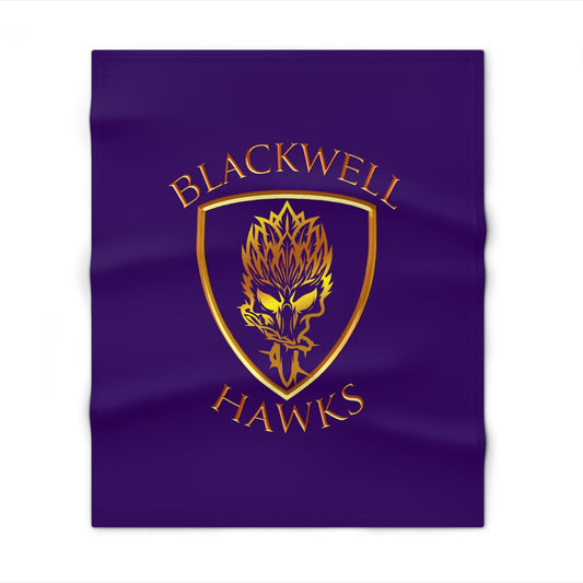 Blackwell Hawks Throw Blanket - Purple