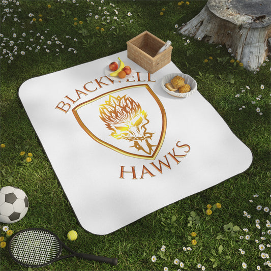 Blackwell Hawks Picnic Blanket - White