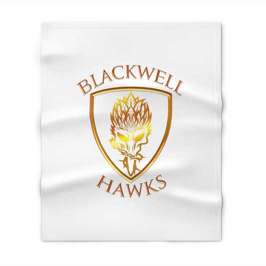 Blackwell Hawks Throw Blanket - White