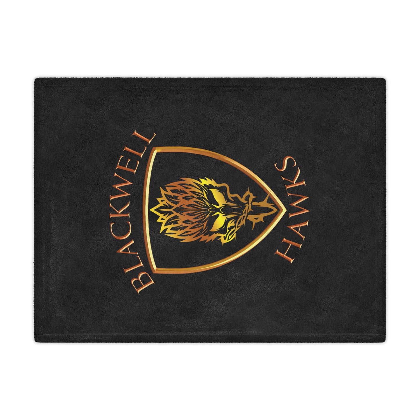Blackwell Hawks Minky Blanket - Black