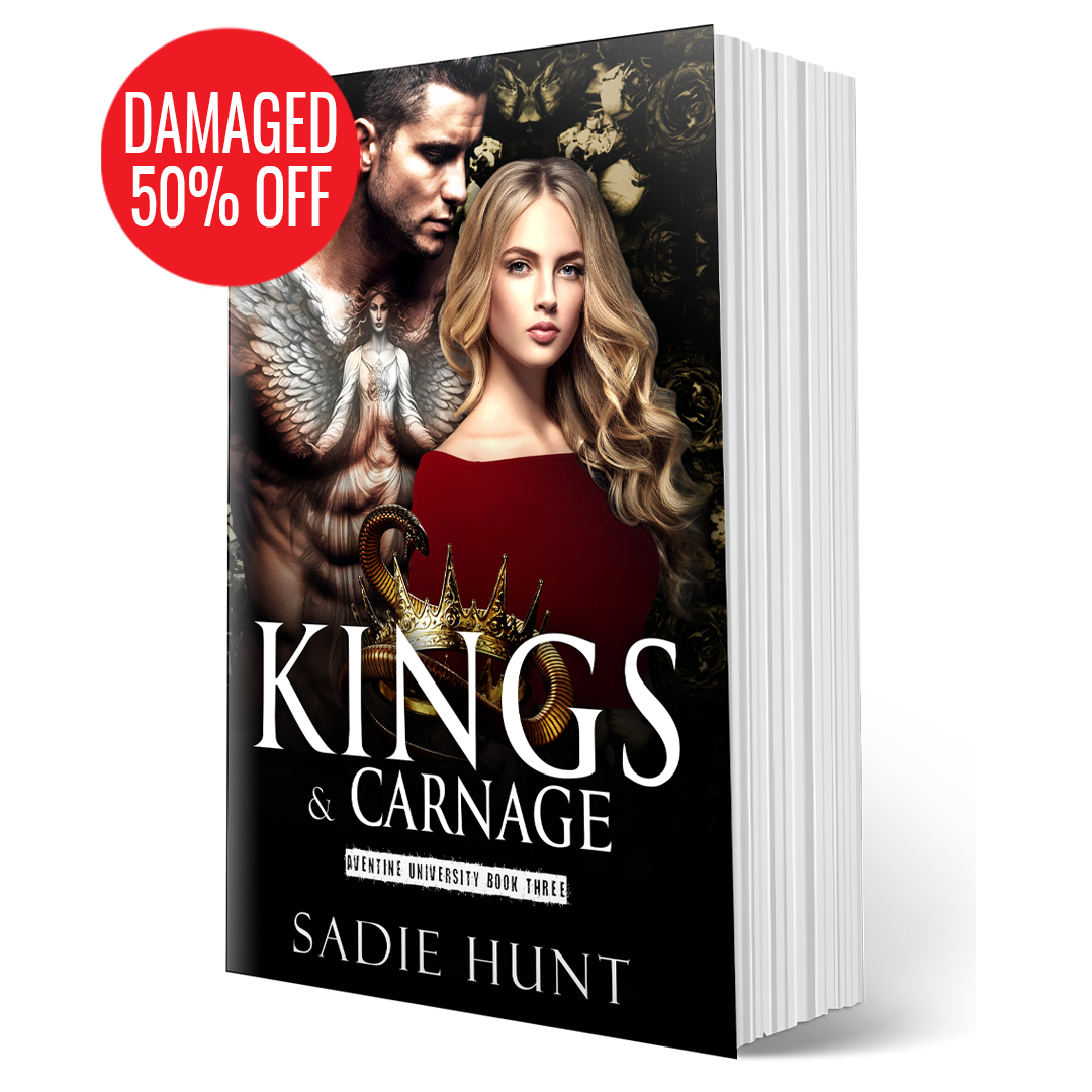 DAMAGED - Kings & Carnage: A Dark College Bully Romance (Aventine University Book 3) - SIGNED PAPERBACK