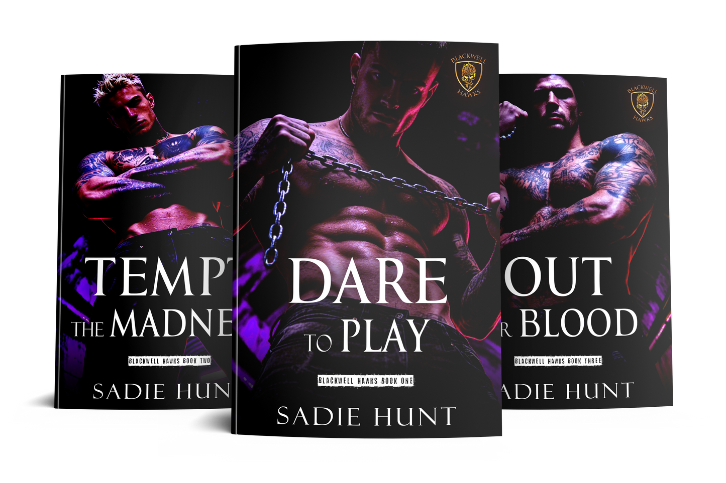 Preorder Unmasked Blackwell Hawks Series - SIGNED UNMASKED PAPERBACKS (Books 1-3)
